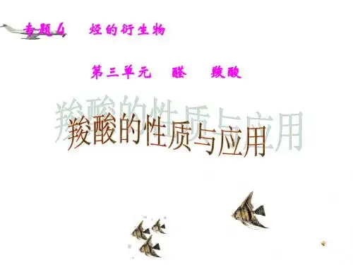羧酸的性质与应用