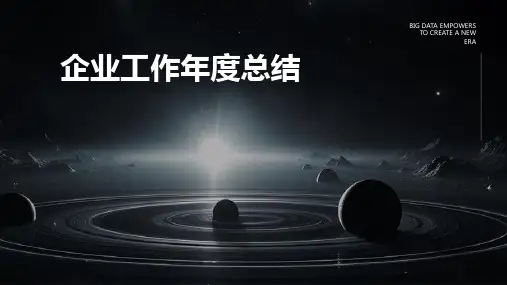 企业工作年度总结PPT