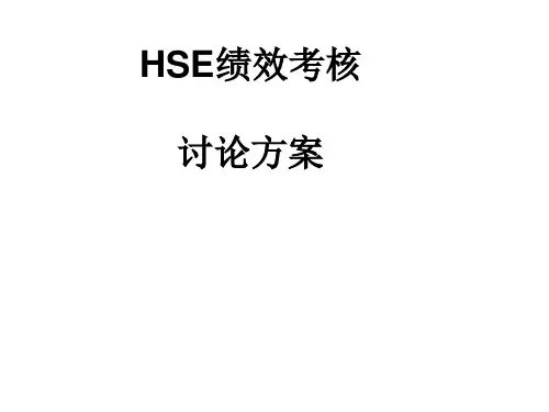 HSE绩效考核方案