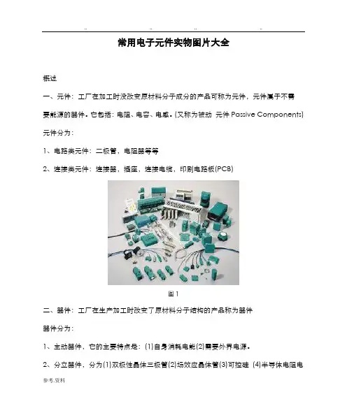 常用电子元件实物图片大全