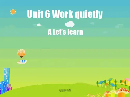 小学五年级下册英语Unit6完整ppt课件