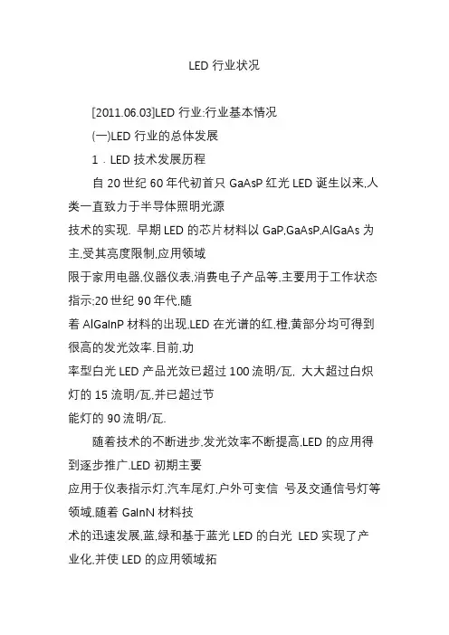LED行业状况