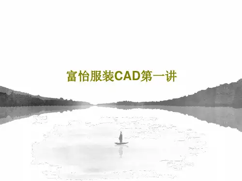 富怡服装CAD第一讲共66页文档