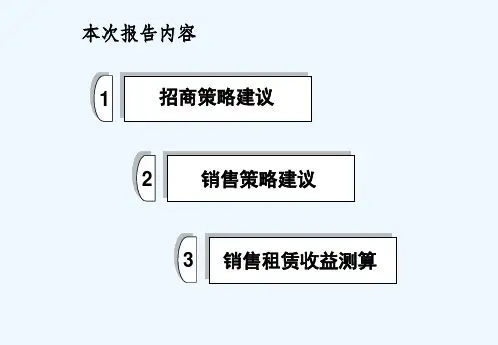 最新整理招商策划商业综合体美格行年月日增城盛唐世纪广场招商及营销策略方案.ppt
