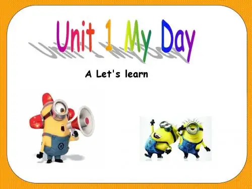 PEP五年级下册Unit 1 My day A let's learn