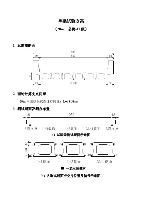 20m空心板试验方案