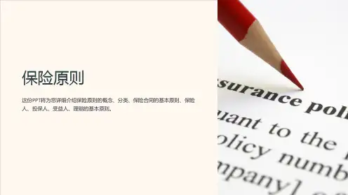 《保险原则》课件 (2)