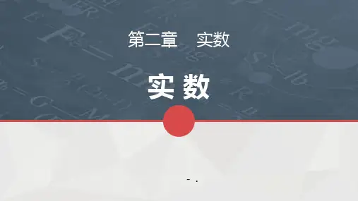 《实数》PPT课件