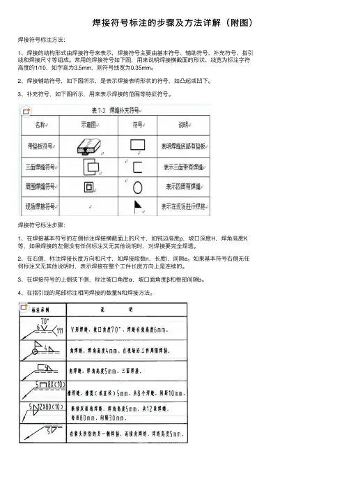 焊接符号标注的步骤及方法详解（附图）