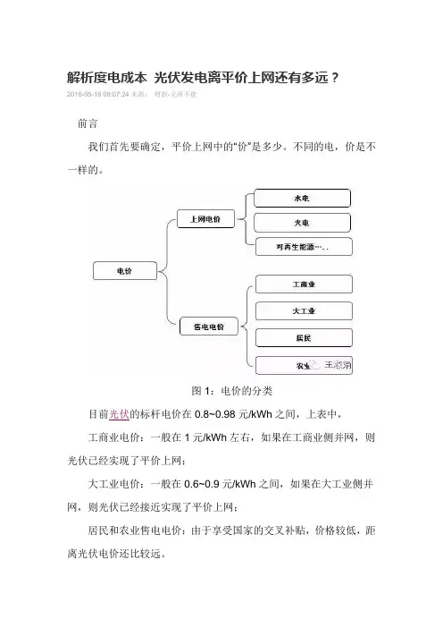 解析光伏电池度电成本