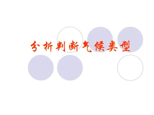 分析判断气候类型PPT课件