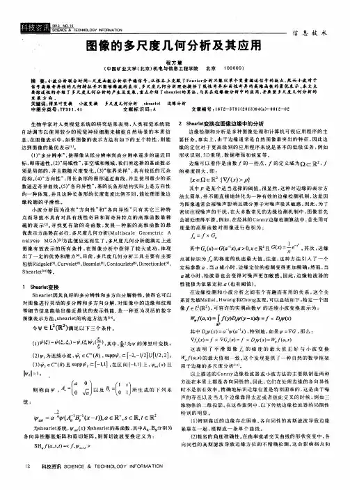 图像的多尺度几何分析及其应用