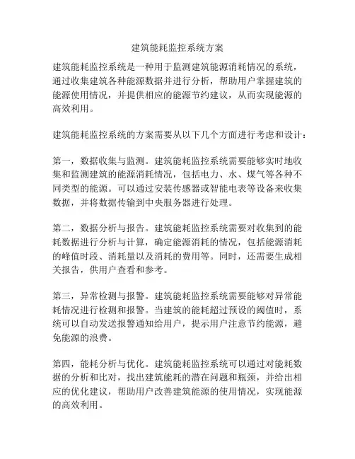 建筑能耗监控系统方案