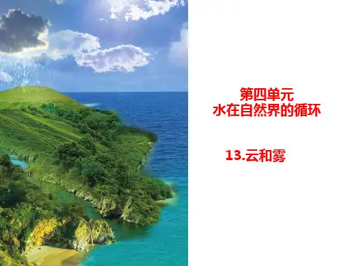 苏教版小学科学五年级上册13云和雾 课件