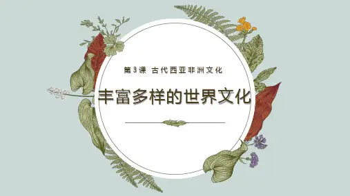 第3课 古代西亚、非洲文化-高二历史课件(选择性必修3：文化交流与传播)