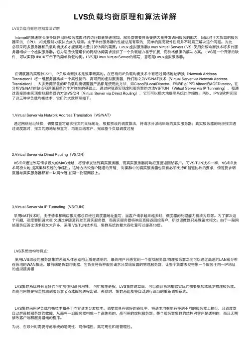 LVS负载均衡原理和算法详解