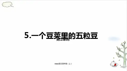 《一个豆荚里的五粒豆》课件完美版(共19张PPT)