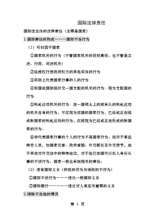 国际法责任