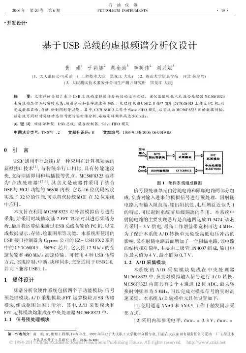 基于USB总线的虚拟频谱分析仪设计