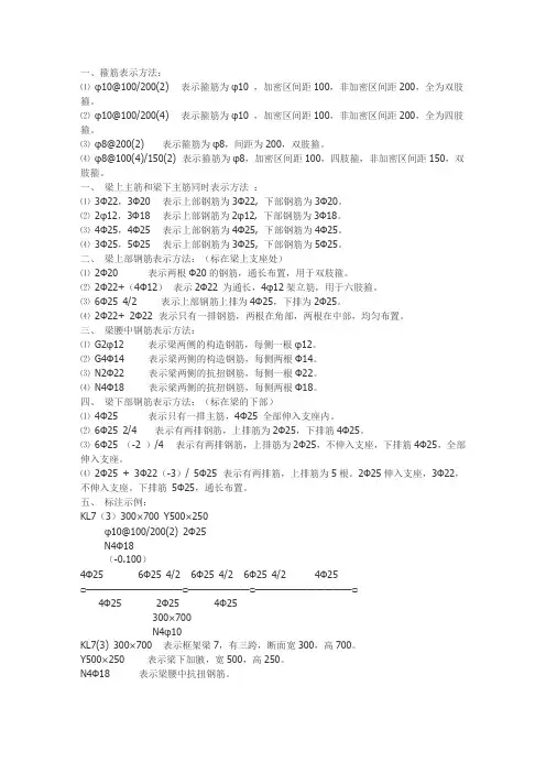 钢筋识图基础知识
