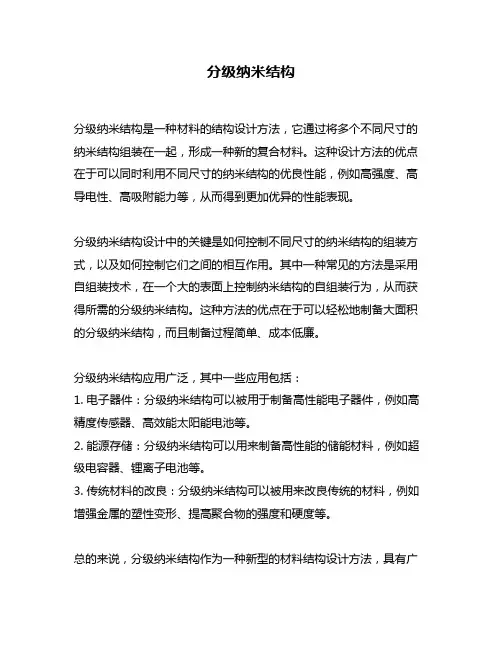 分级纳米结构