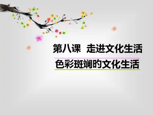 色彩斑斓的文化生活PPT