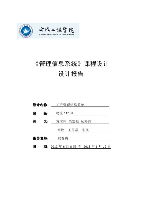管理信息系统小组作业(1).