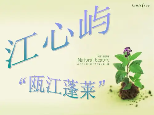 “瓯江蓬莱”江心屿