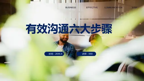 扁平风有效沟通六大步骤课件PPT资料