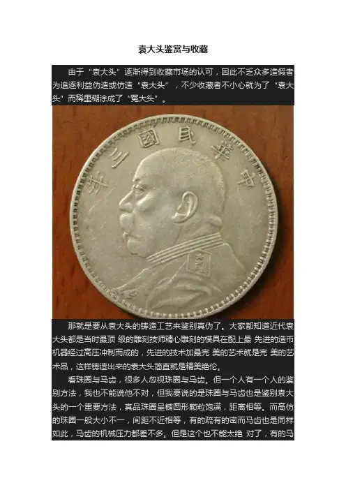 袁大头鉴赏与收藏