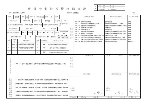 专业技术资格送审表3