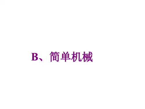 九年级科学简单机械5-P