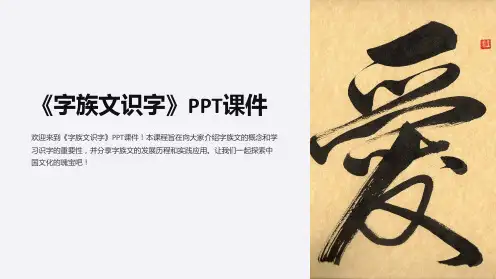 《字族文识字》课件