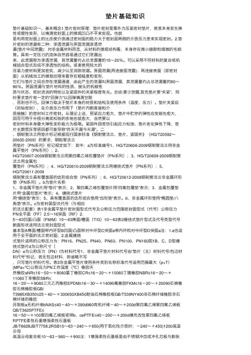 垫片基础知识