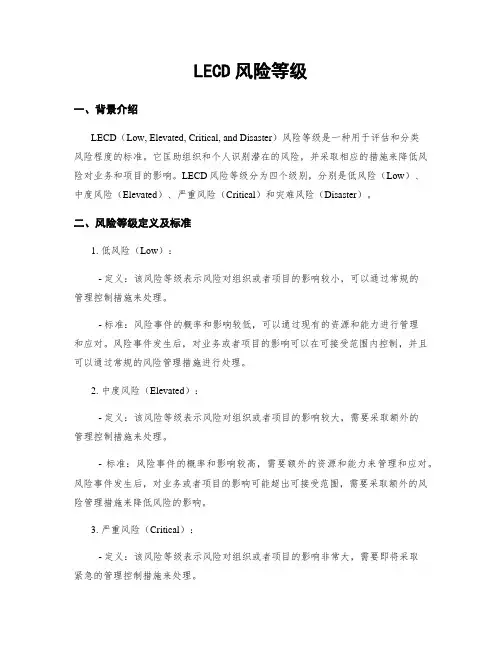 LECD风险等级