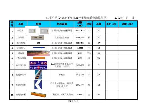 红星广场CD-B1F层报价