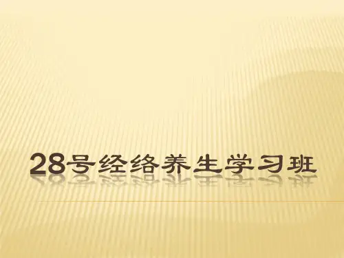 经络养生PPT课件