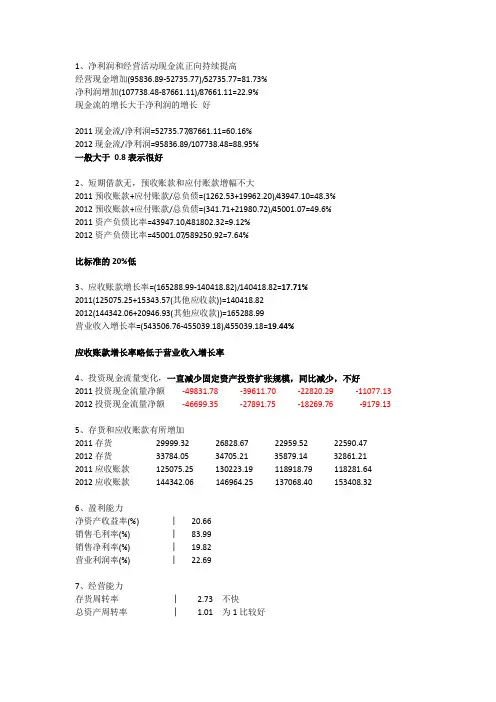 恒瑞医药财务分析