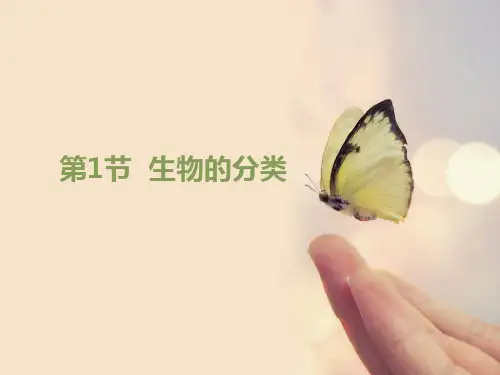 北师大版生物八年级下册 《生物的分类》CEP课件  