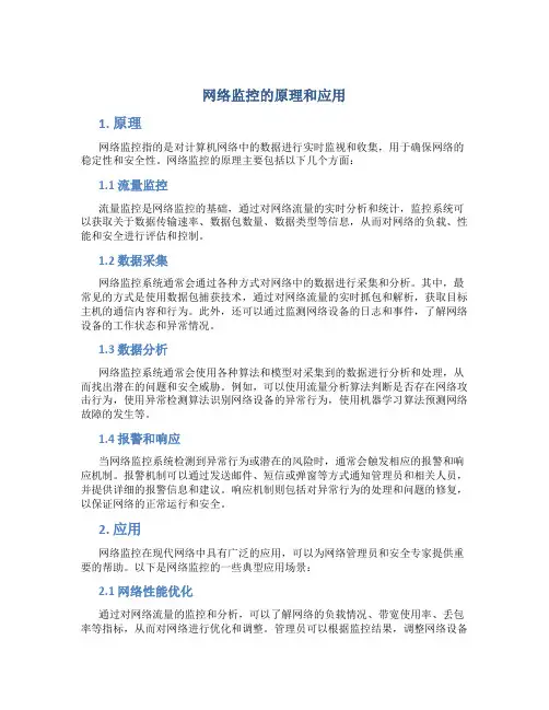 网络监控的原理和应用