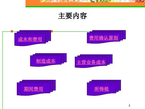 收入费用成本与利润概述gztq
