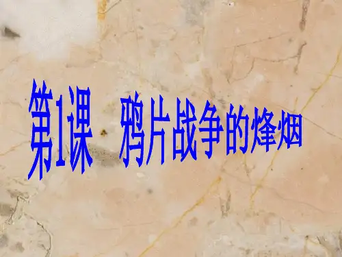 第1课鸦片战争的烽烟.PPT课件