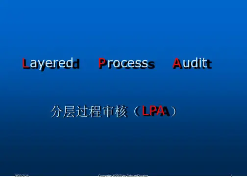 LPA 分层审核幻灯片
