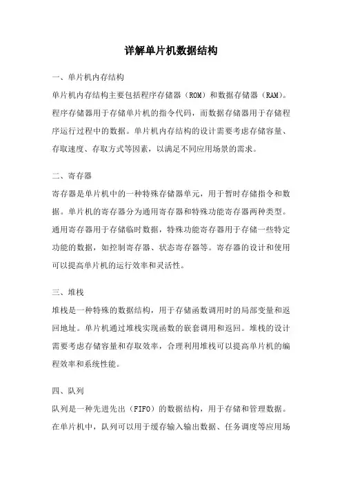 详解单片机数据结构