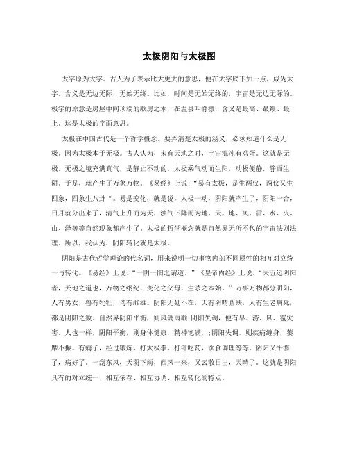 太极阴阳与太极图