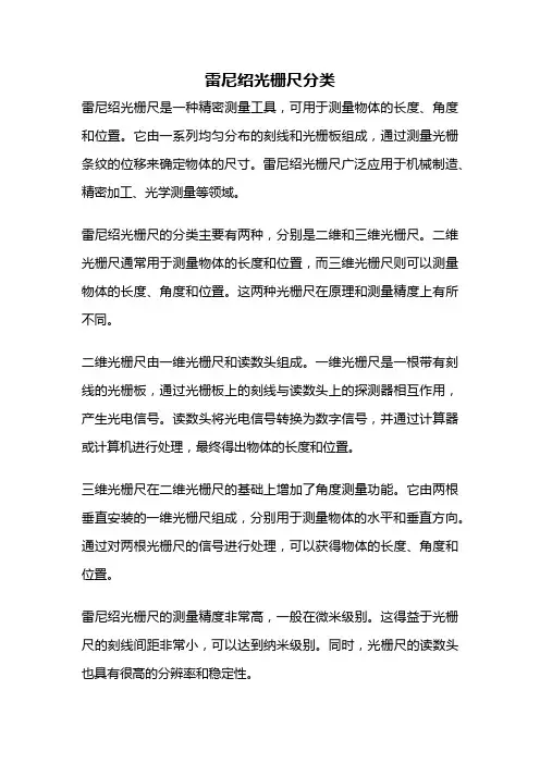 雷尼绍光栅尺分类