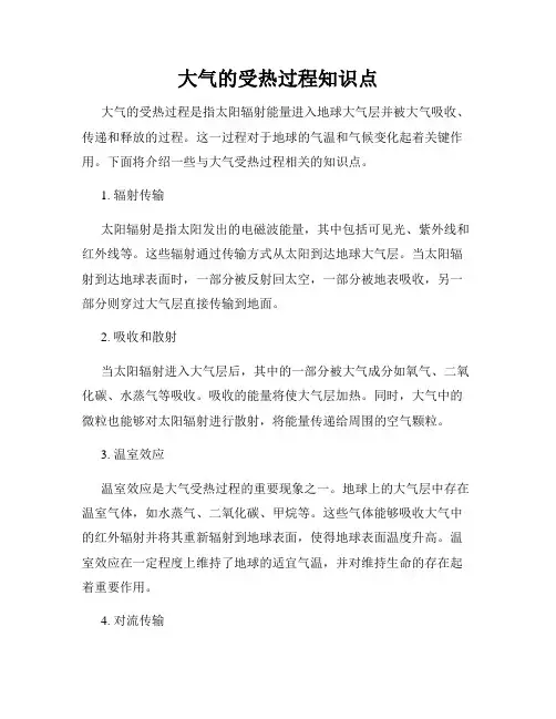 大气的受热过程知识点