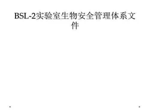 BSL-2实验室生物安全管理体系文件