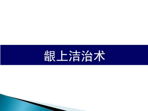 龈上洁治术