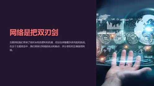 “网络是把双刃剑”主题班会